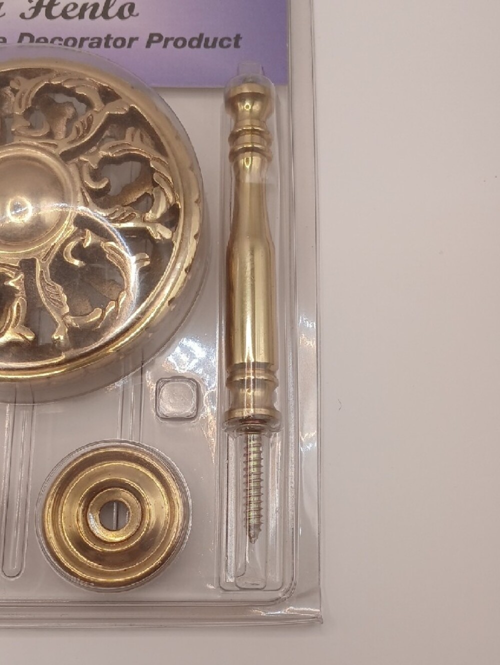 4 Brass Henlo Decorator Curtain Holdbacks - Picture 11 of 11